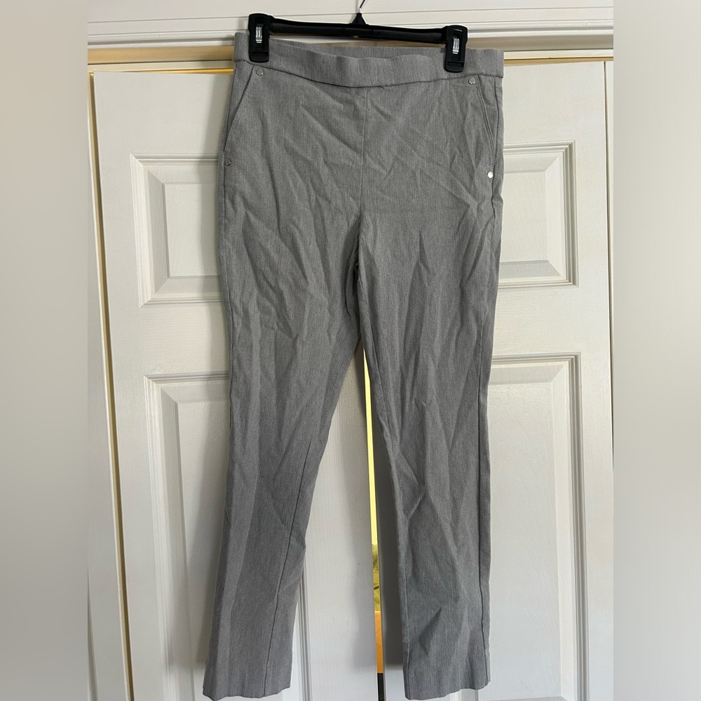 Used plaid Anne Klein ankle skinny dress pants size M